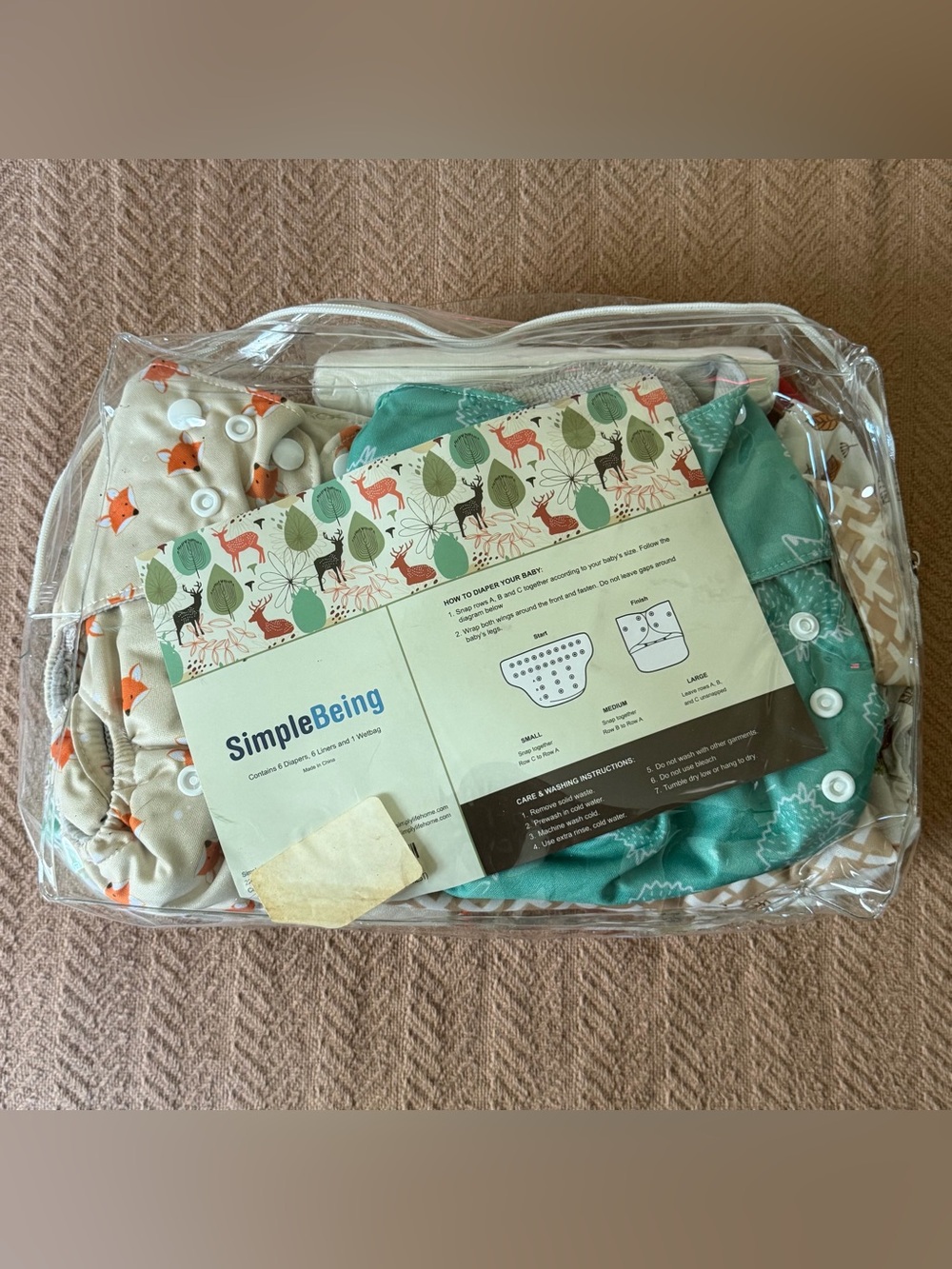 NWOT SimpleBeing Cloth Diapers